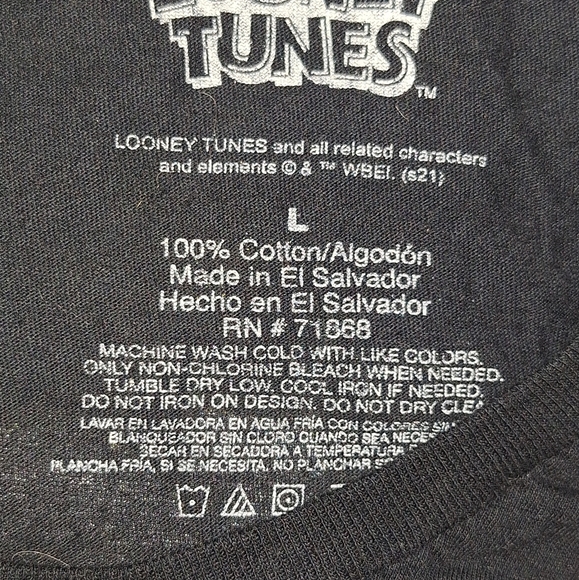 Warner Bros. Black Looney Tunes Tee - Picture 6 of 6